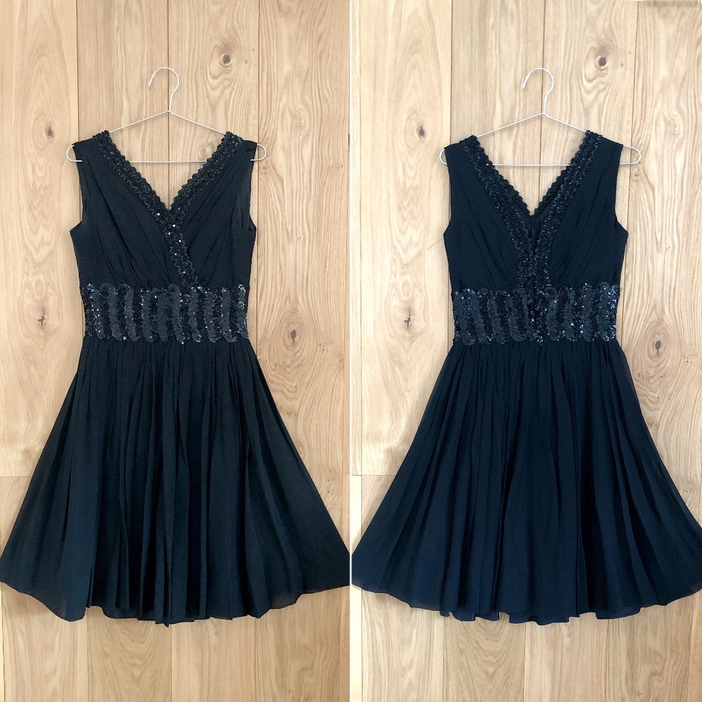 50’s VTG Black Sequin Cocktail Dress